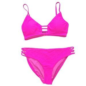 Maree Maree Women's Pink Strappy bikini Two Piece Set Size 10